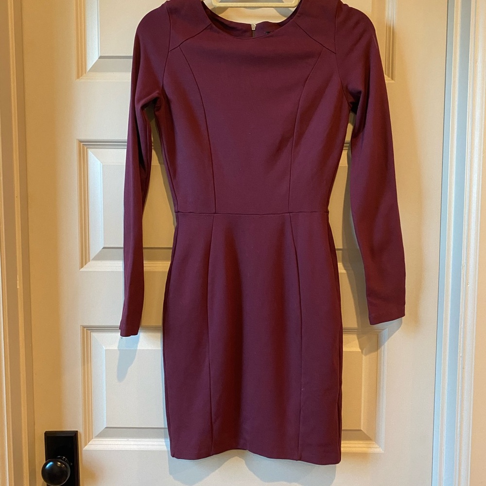 Aqua burgundy woman’s Holiday dress